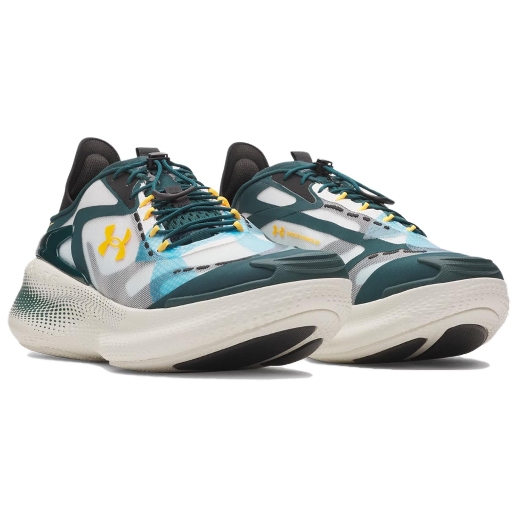Кроссовки Under Armour Echo Повседневная обувь Унисекс Бело-зеленый - изображение 3