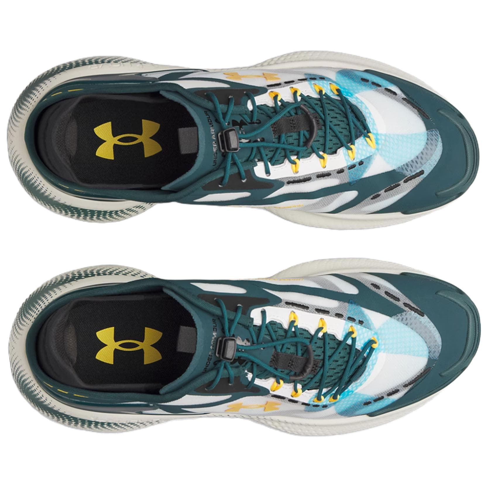 Кроссовки Under Armour Echo Повседневная обувь Унисекс Бело-зеленый - изображение 4