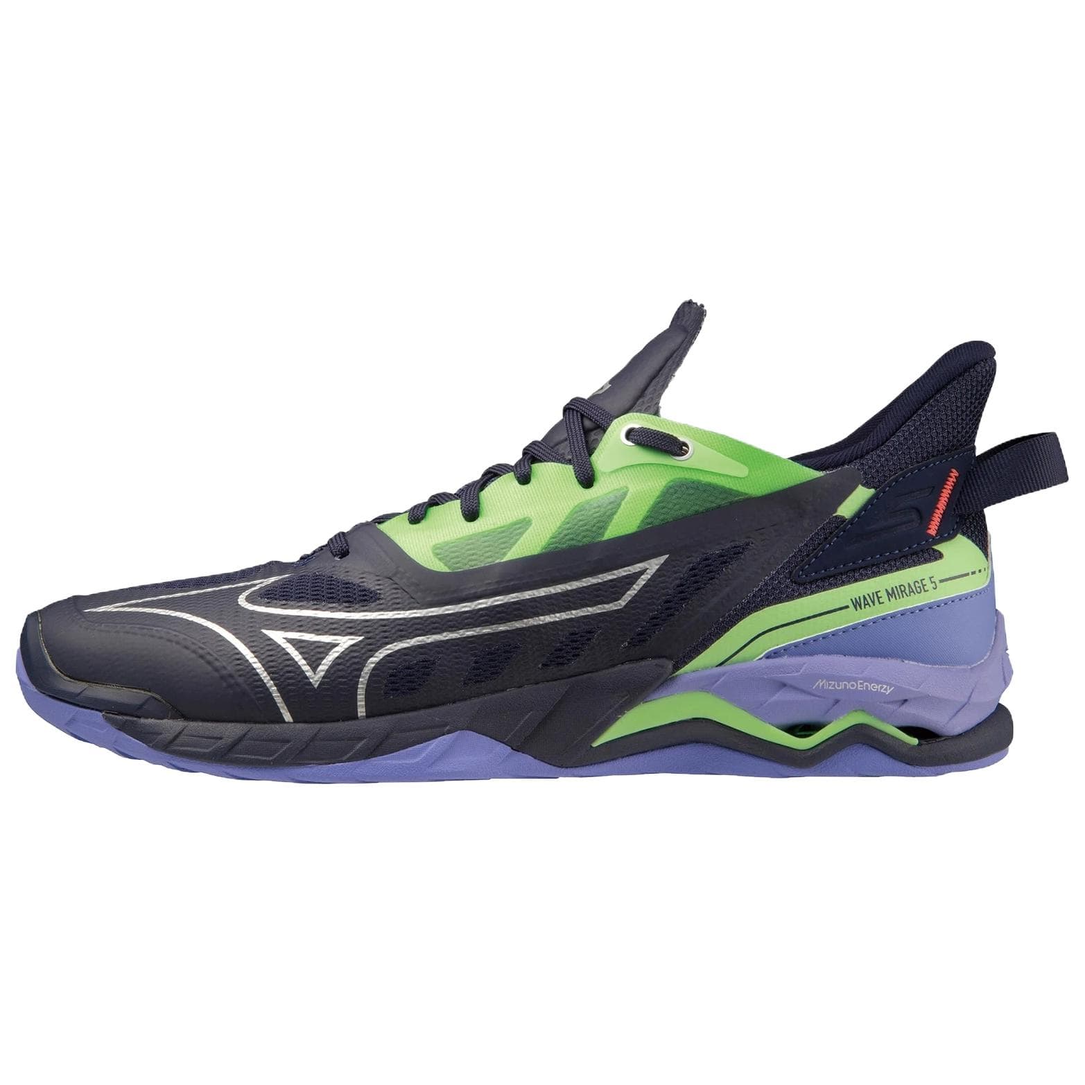 Кроссовки для спортзала Mizuno WAVE MIRAGE 5 Тренировочные кроссовки Мужские Черный Зеленый Фиолетовый - изображение 1