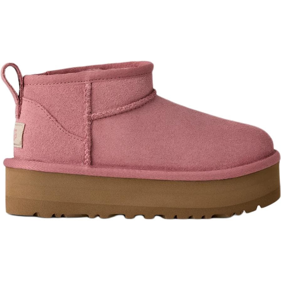 UGG CLASSIC ULTRA MINI Искусственная замша Детские зимние ботинки Розовый Детский - изображение 2