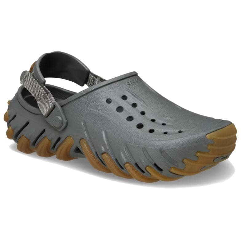 Сабо Crocs Echo Gum RO Комфортные и Дышащие Сабо из Резины Унисекс Сланцево-Серый - изображение 3