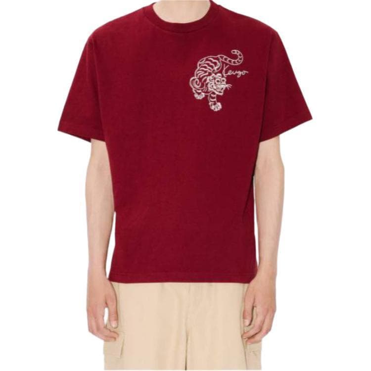 Футболка KENZO Red Мужская T-рубашка - изображение 4