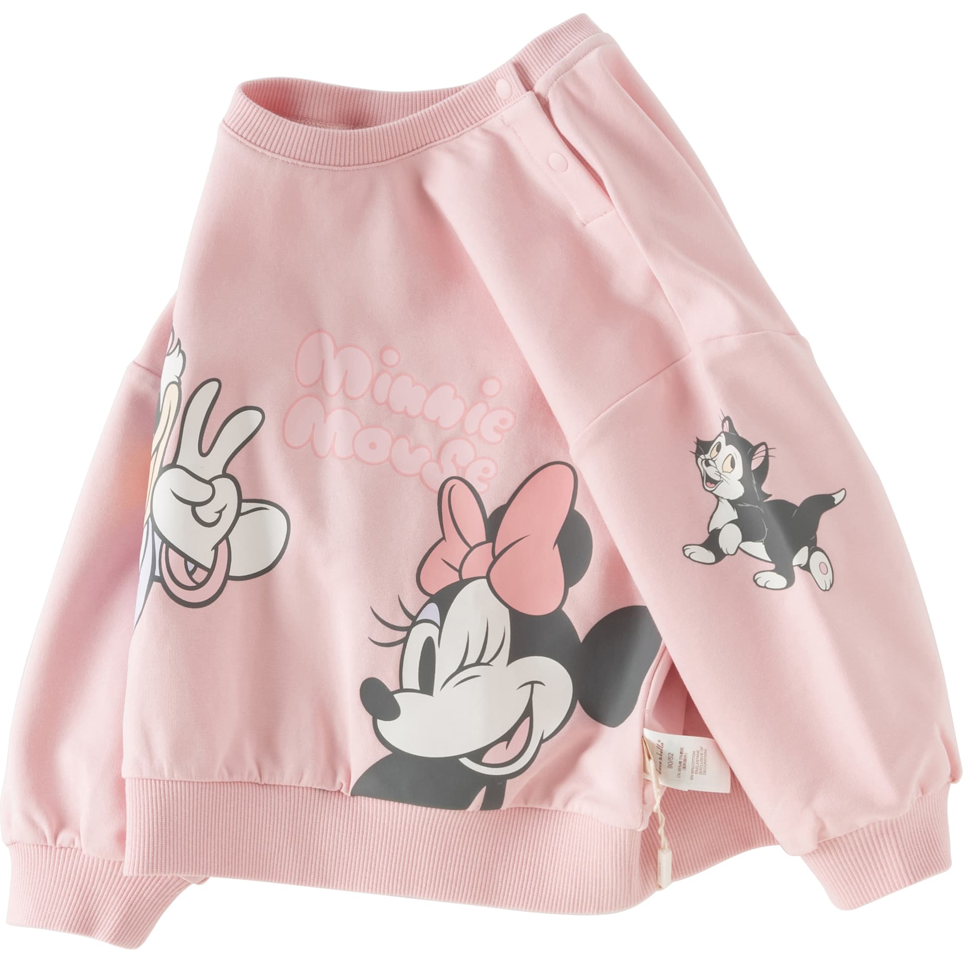 DAVE&BELLA x Disney Толстовка Тип A антибактериальный, мягкий, безопасный для кожи, экстра свободный, базовый, принт Микки, милый, круглый вырез - изображение 2