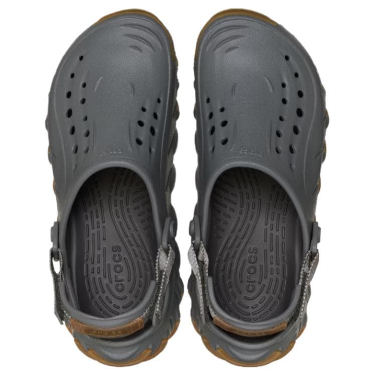 Сабо Crocs Echo Gum RO Комфортные и Дышащие Сабо из Резины Унисекс Сланцево-Серый - изображение 5