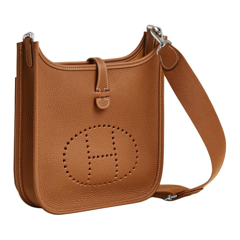 Сумка через плечо HERMES Evelyne 23 Poche III Clmence 23 37 Gold - изображение 2