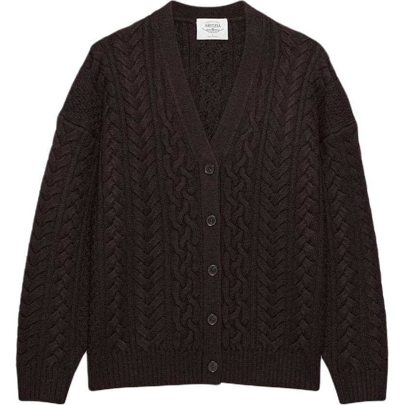 Кардиган ARITZIA Heritage KNIT Мериносовая шерсть V-образный вырез Кардиган Свитер Женский - изображение 1