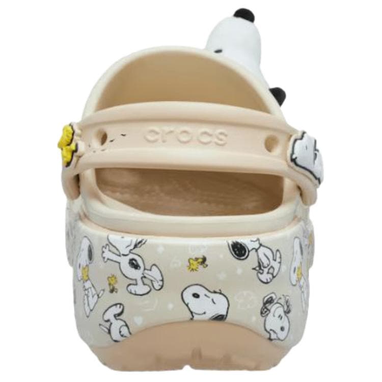 Сабо Crocs X PEANUTS Classic Platform Clog Сабо из резины Женские Бежевые - изображение 5