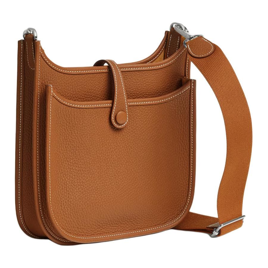 Сумка через плечо HERMES Evelyne 23 Poche III Clmence 23 37 Gold - изображение 3