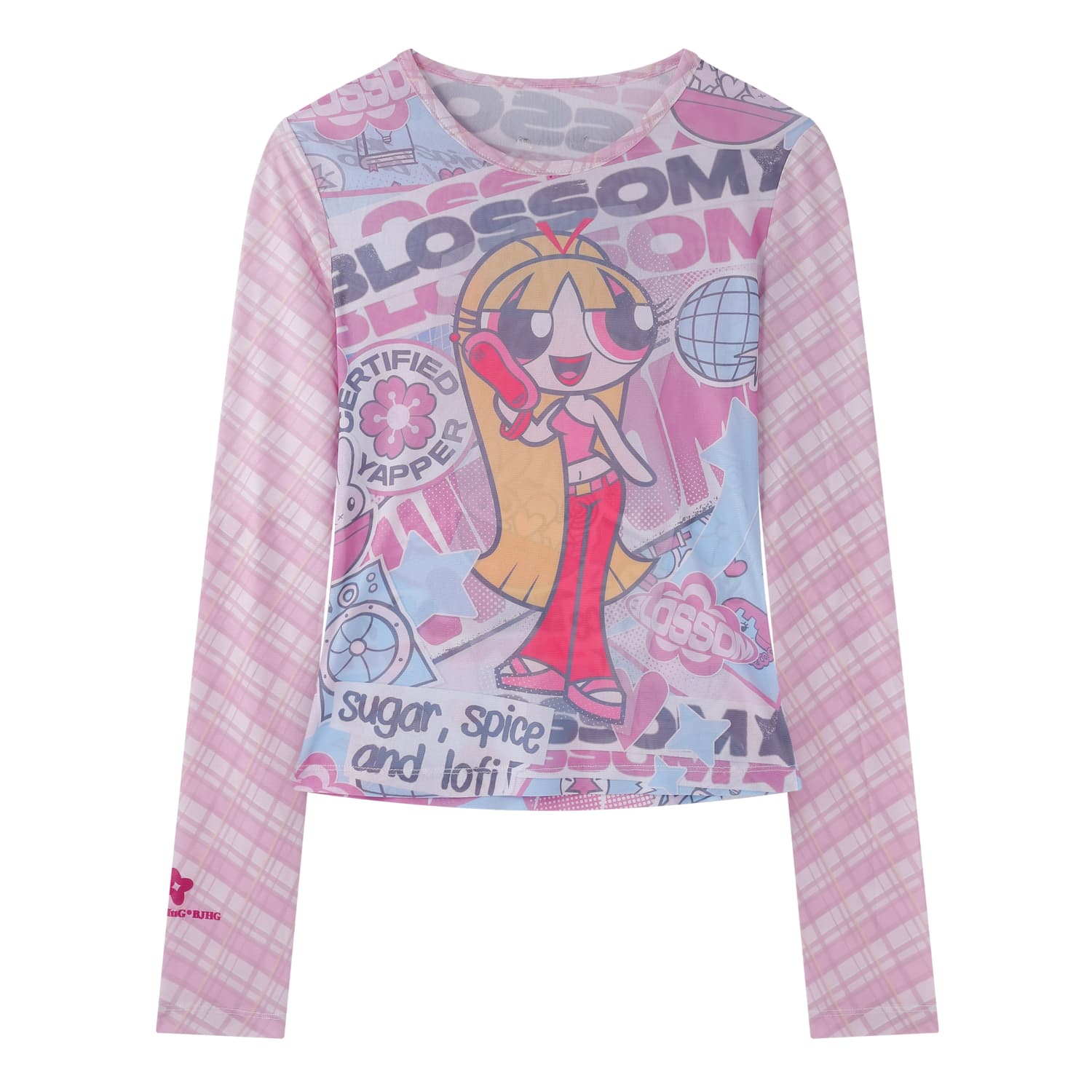 Футболка BJHG The Powerpuff Girls Collaboration Женские футболки T - изображение 3