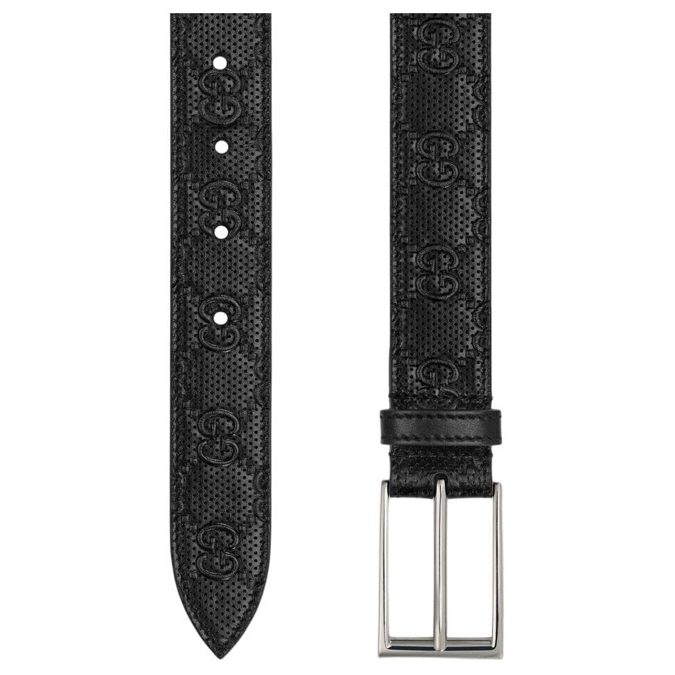 Ремень Gucci Leather Belt Black - изображение 2