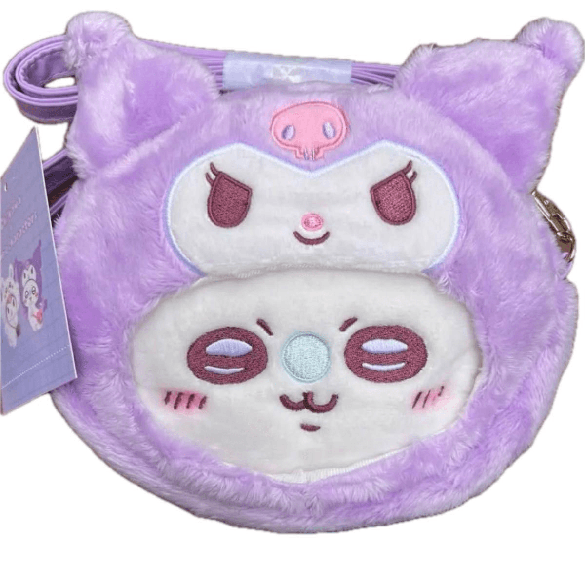 Мини-сумка Sanrio Полиэстер Сумка через плечо Стандартная Женская Фиолетовая - изображение 5