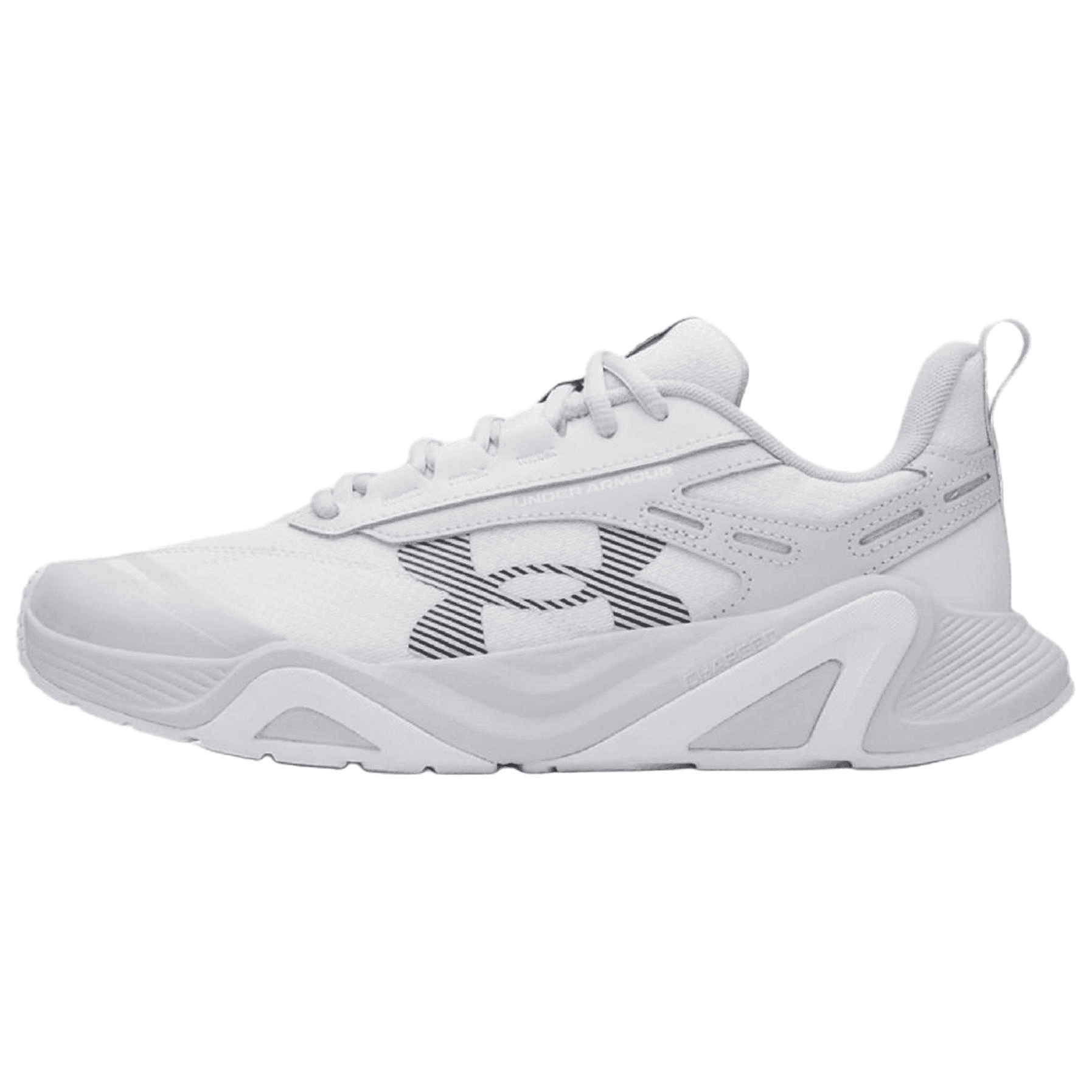 Кроссовки для спортзала Under Armour Charged Commit TR 5 Дышащие Тренировочные Кроссовки Мужские Белый Черный - изображение 1