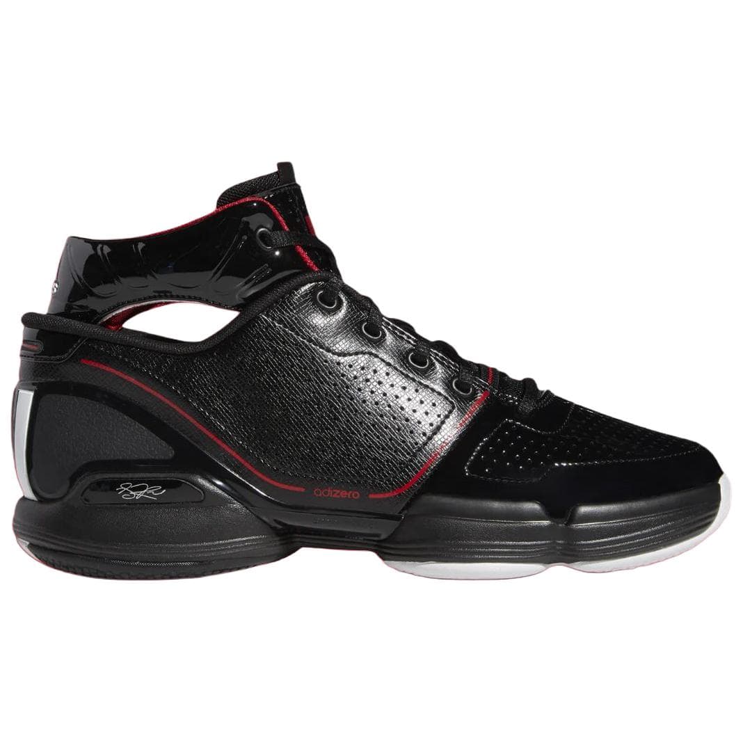 Кроссовки для баскетбола Adidas adiZero Rose 1 Дышащие Баскетбольные Кроссовки Мужские Черные Красные 2026 Выпуск - изображение 2