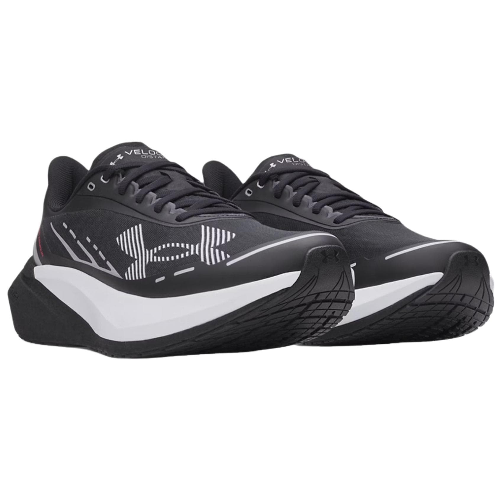 Кроссовки для бега Under Armour Velociti Дышащие Беговые Кроссовки Мужские Черно-Белые - изображение 3