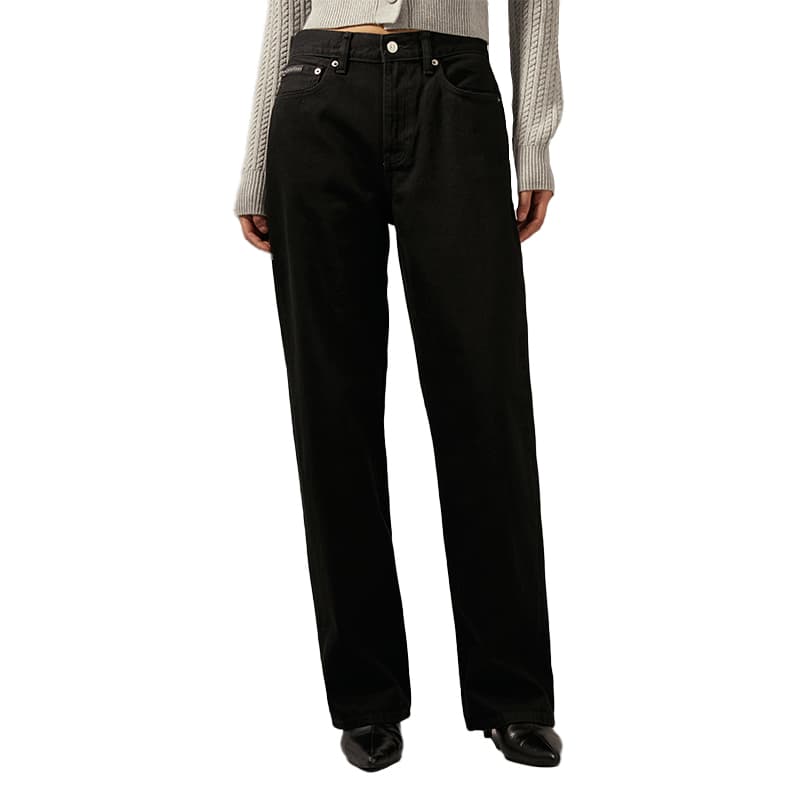 Джинсы Calvin Klein JW4 Denim Черные Женские Джинсы - изображение 3