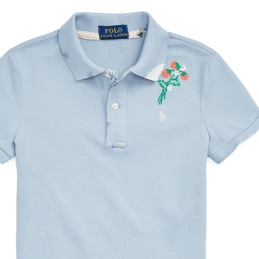 Футболка Polo Ralph Lauren T-рубашка Светло-синяя Детская - изображение 3
