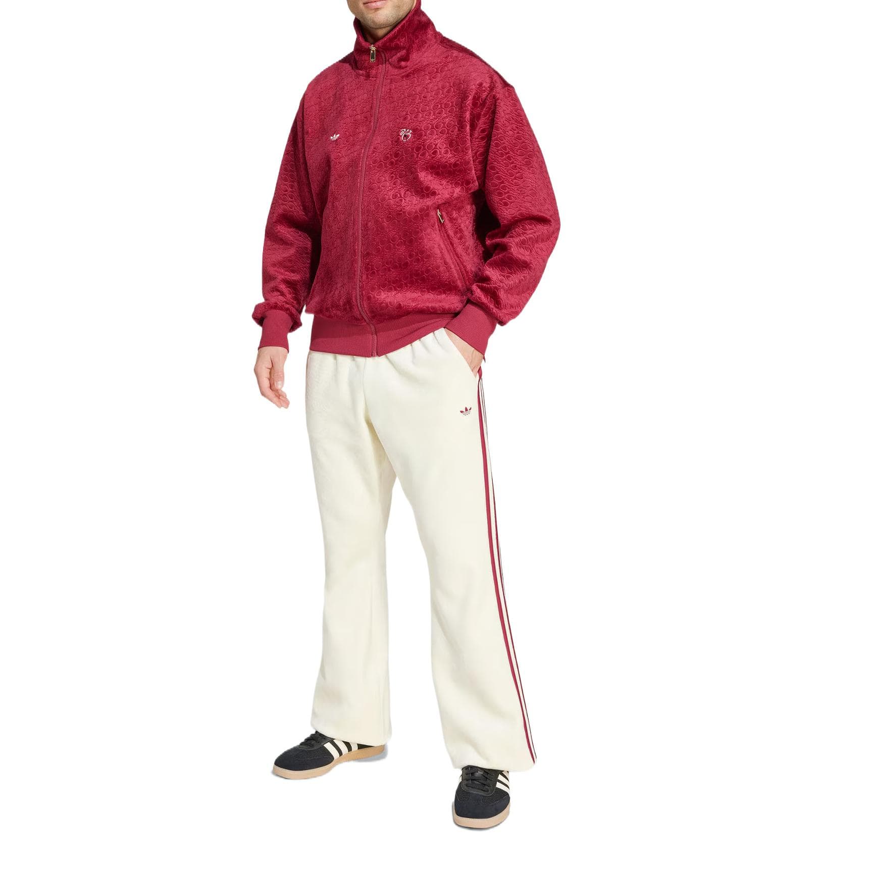 Штаны Adidas Originals Jude Bellingham Повседневные Штаны Мужские Айвори Белый - изображение 4