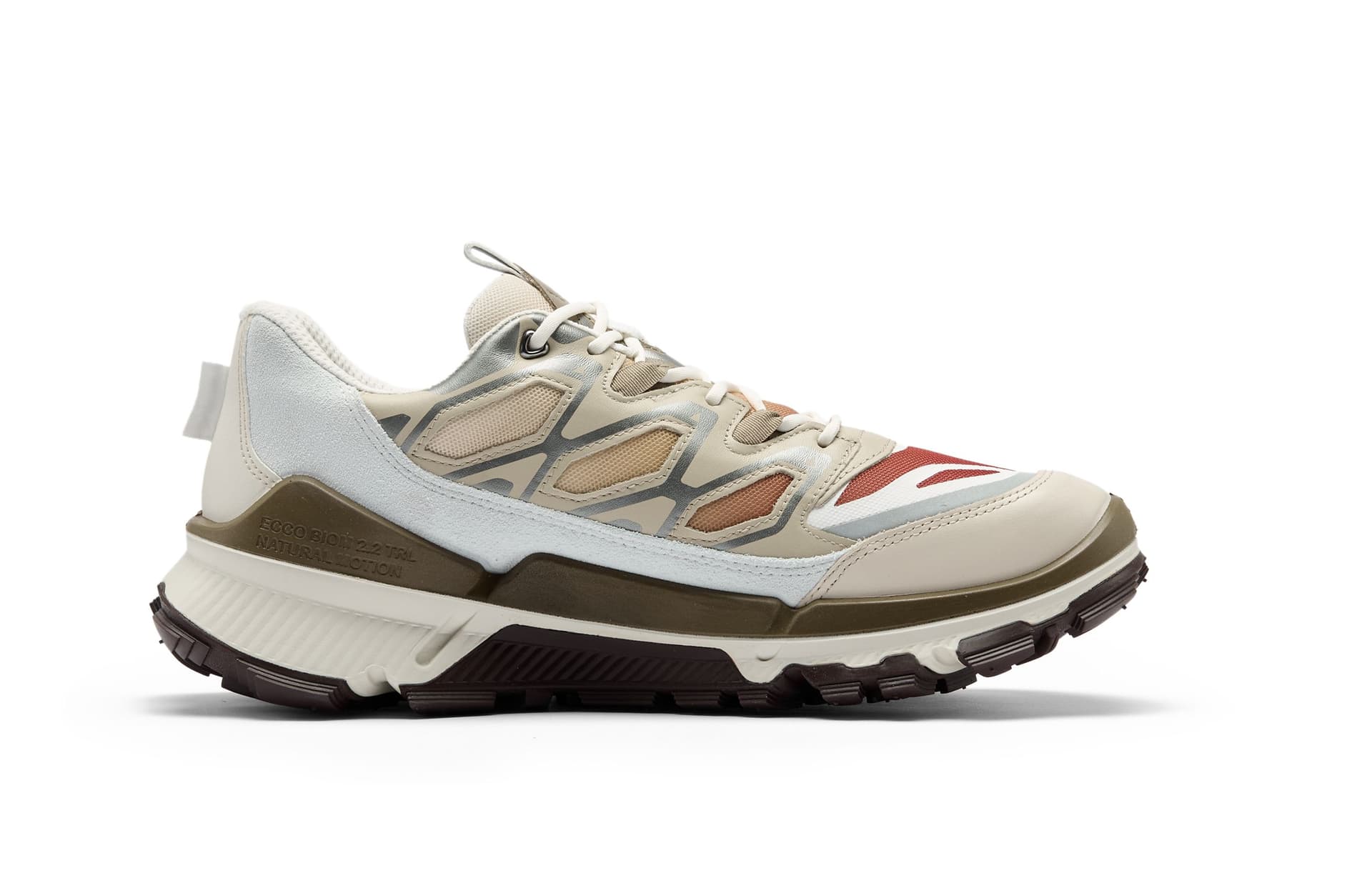 Кроссовки Ecco SS26 Biom 2,2 TRL Коровья кожа Низкий топ Повседневная обувь Мужская Лаймово-серый 842334 - изображение 2