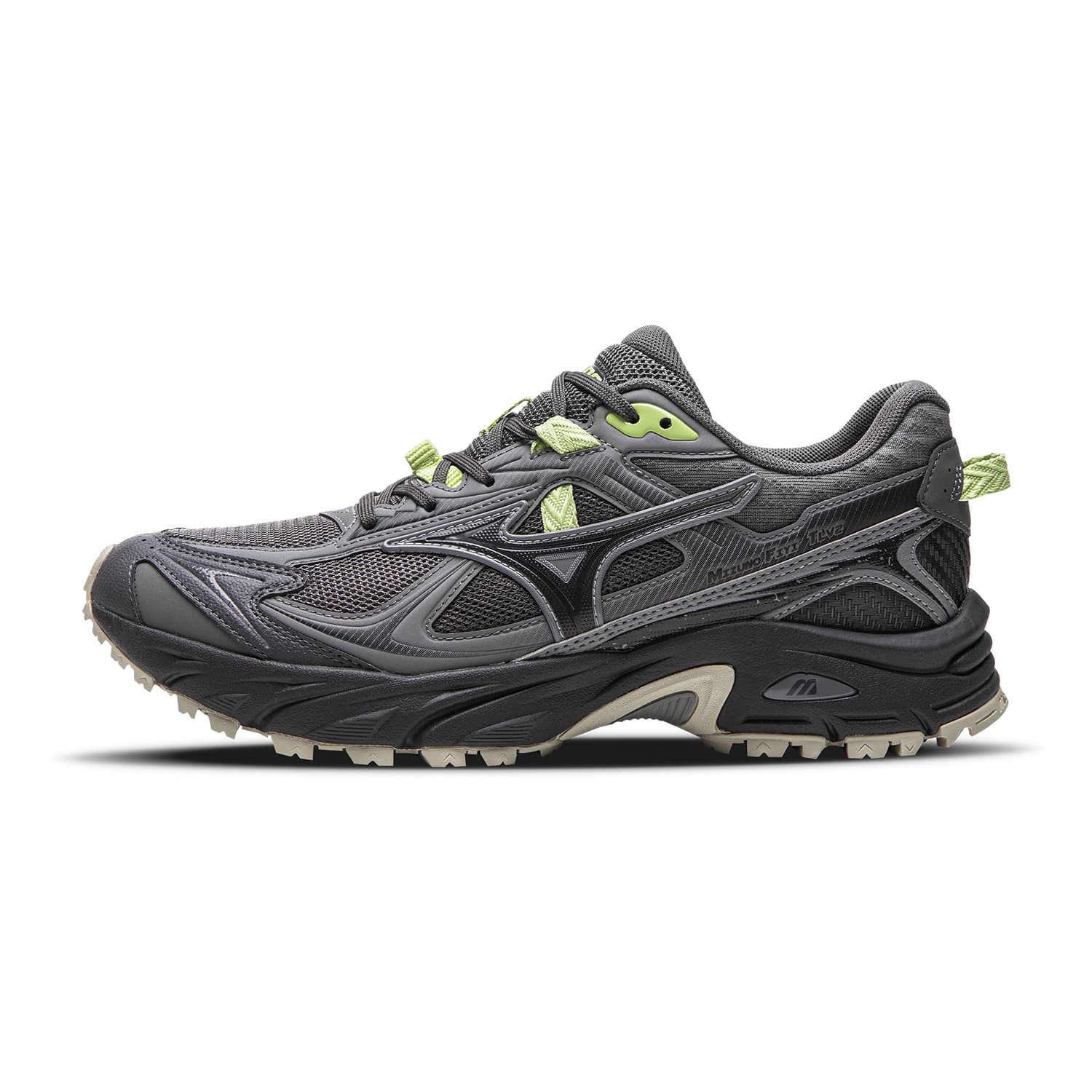 Кроссовки для бега Mizuno FIYI TL Противоскользящие Амортизирующие Низкие Повседневные Беговые Кроссовки Унисекс Без рисунка Чистый Серый - изображение 1