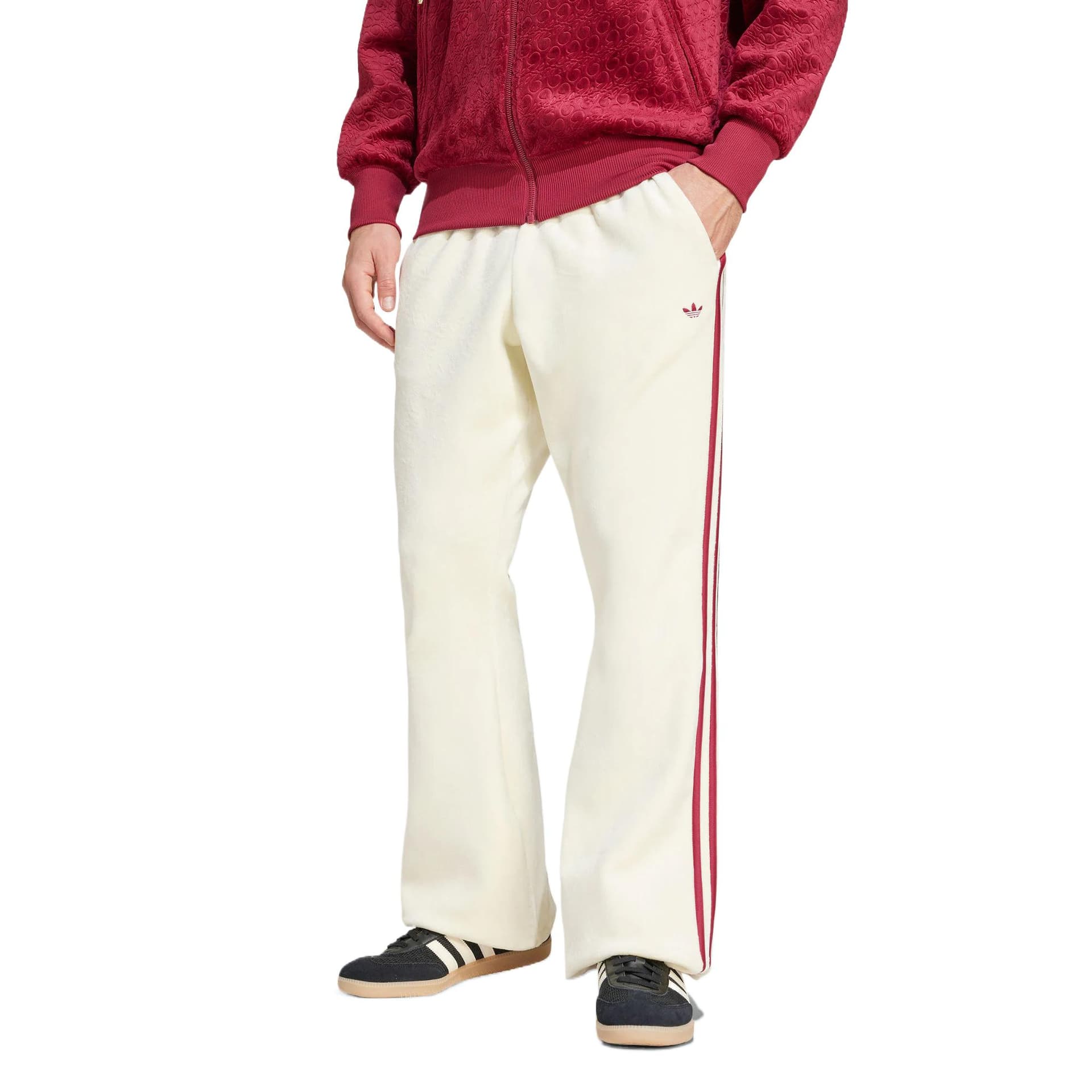 Штаны Adidas Originals Jude Bellingham Повседневные Штаны Мужские Айвори Белый - изображение 3