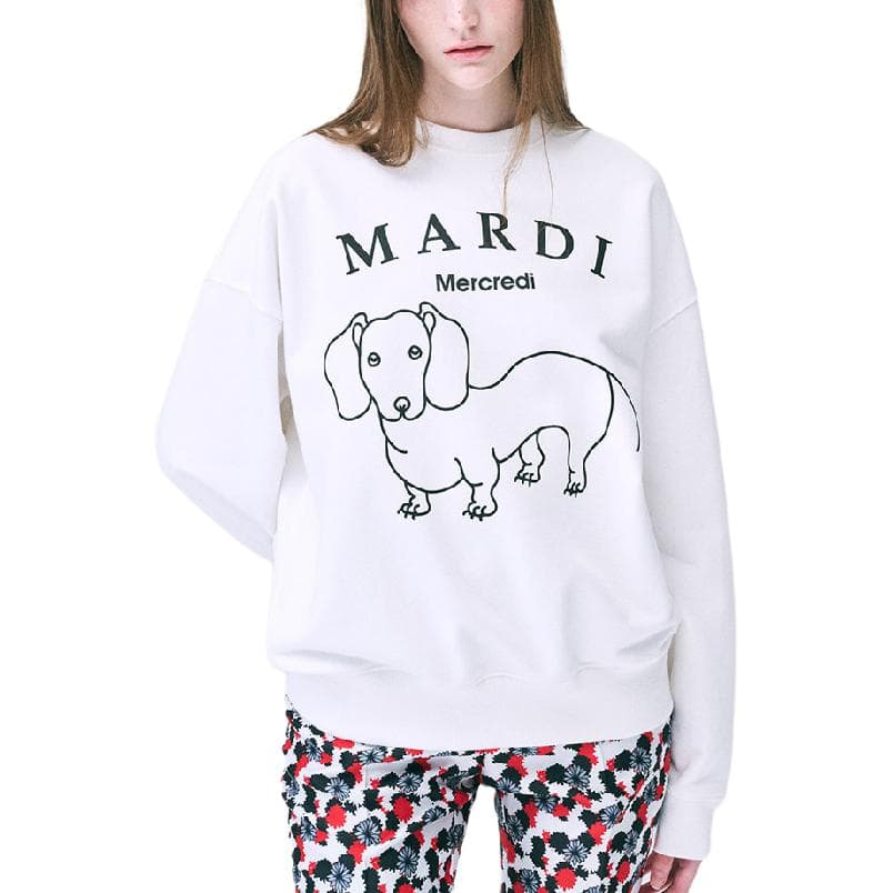Худи MARDI MERCREDI Мальтезе FW24 Худи-ханьфу DDANJI CH.06 Лак Белый Черный MARDI Худи-ханьфу Корейский стиль Женское - изображение 4