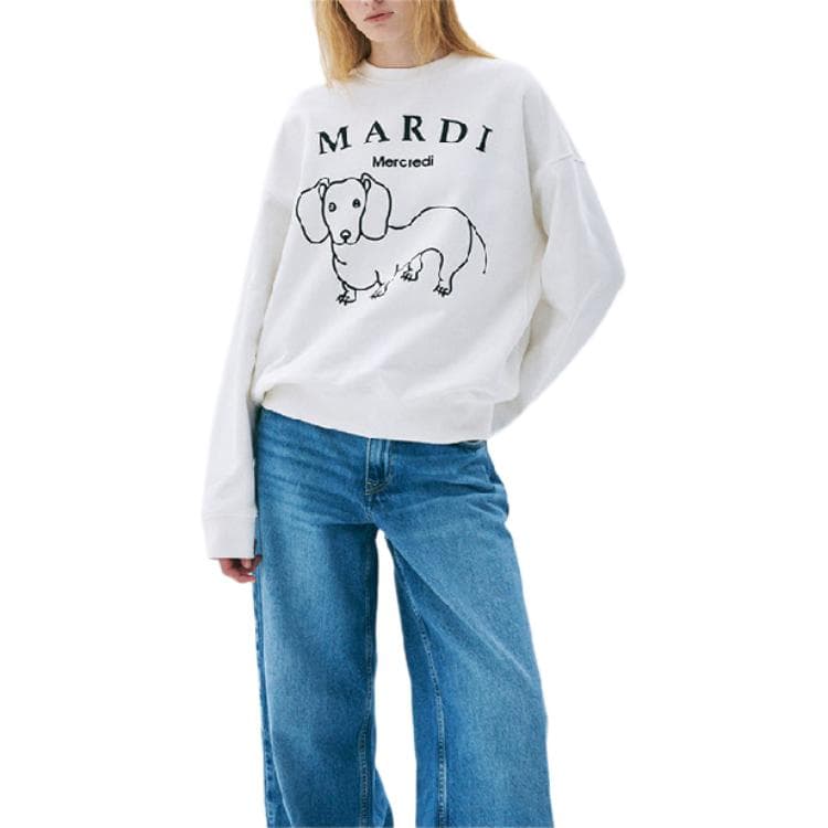 Худи MARDI MERCREDI Мальтезе FW24 Худи-ханьфу DDANJI CH.06 Лак Белый Черный MARDI Худи-ханьфу Корейский стиль Женское - изображение 1
