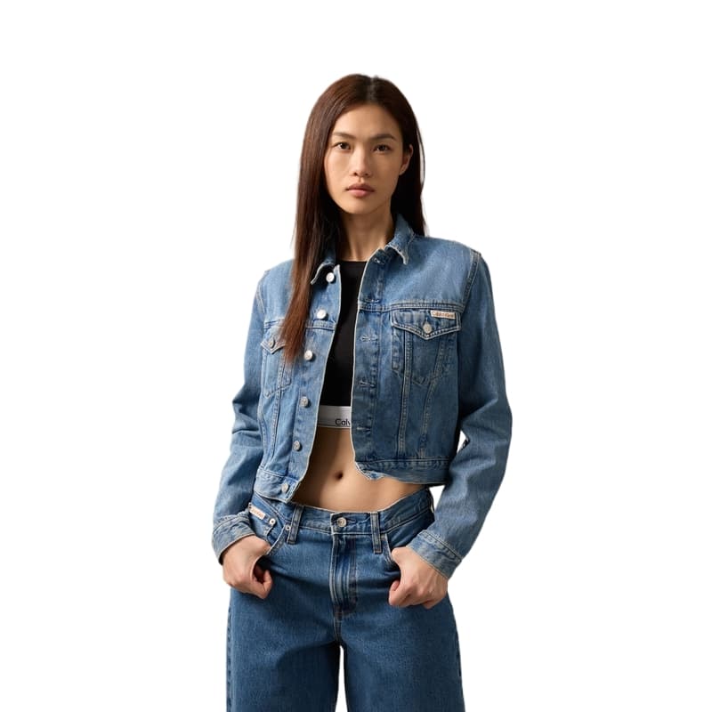 calvin klein SS25 Деним Куртка Женские - изображение 3