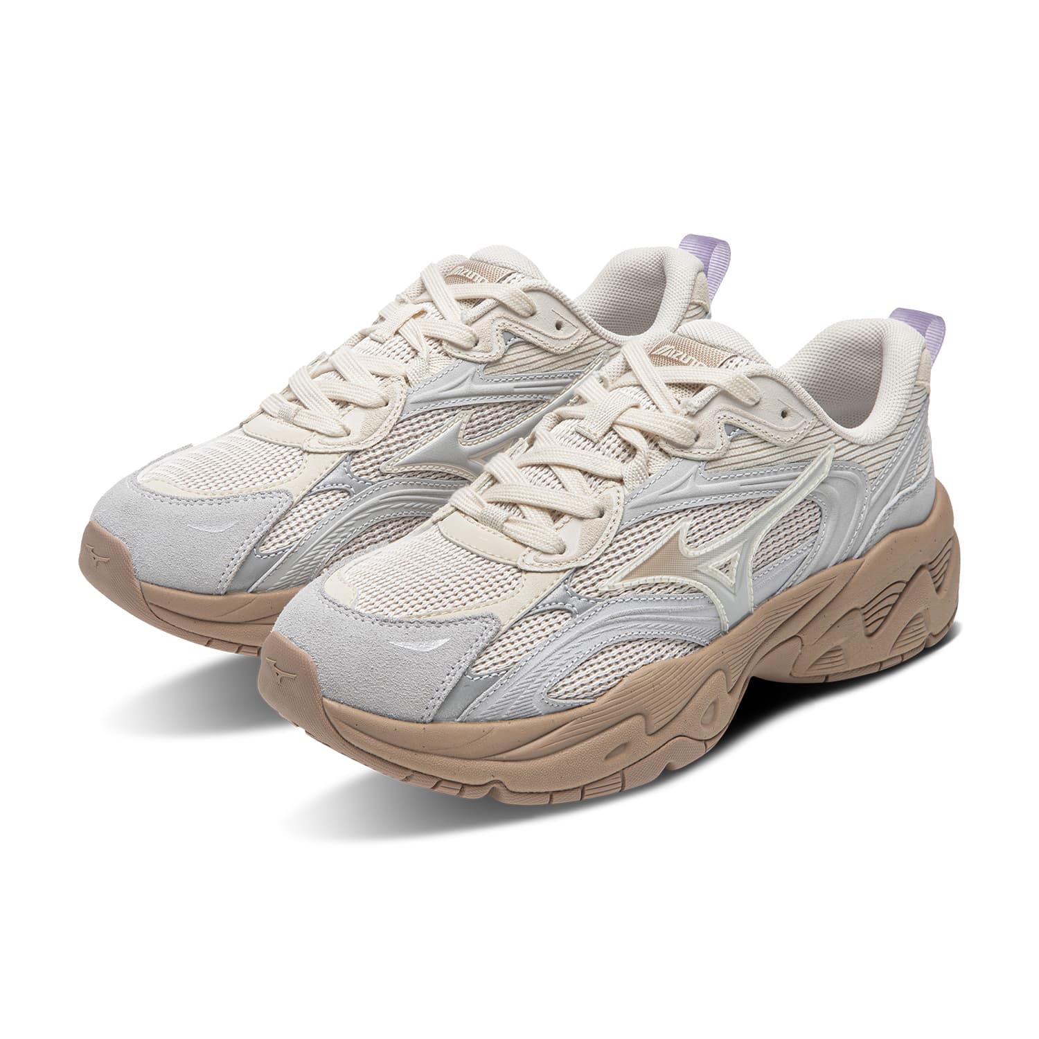 Кроссовки для бега Mizuno TRAINER 2K Low Топ Беговые кроссовки Женские Молочный чайно-серый - изображение 3