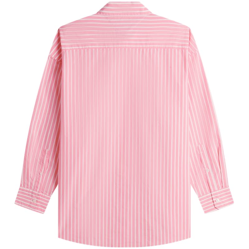 Блузка Tommy Hilfiger Розовый Белый Полосы 0D2 Женская Рубашка - изображение 2