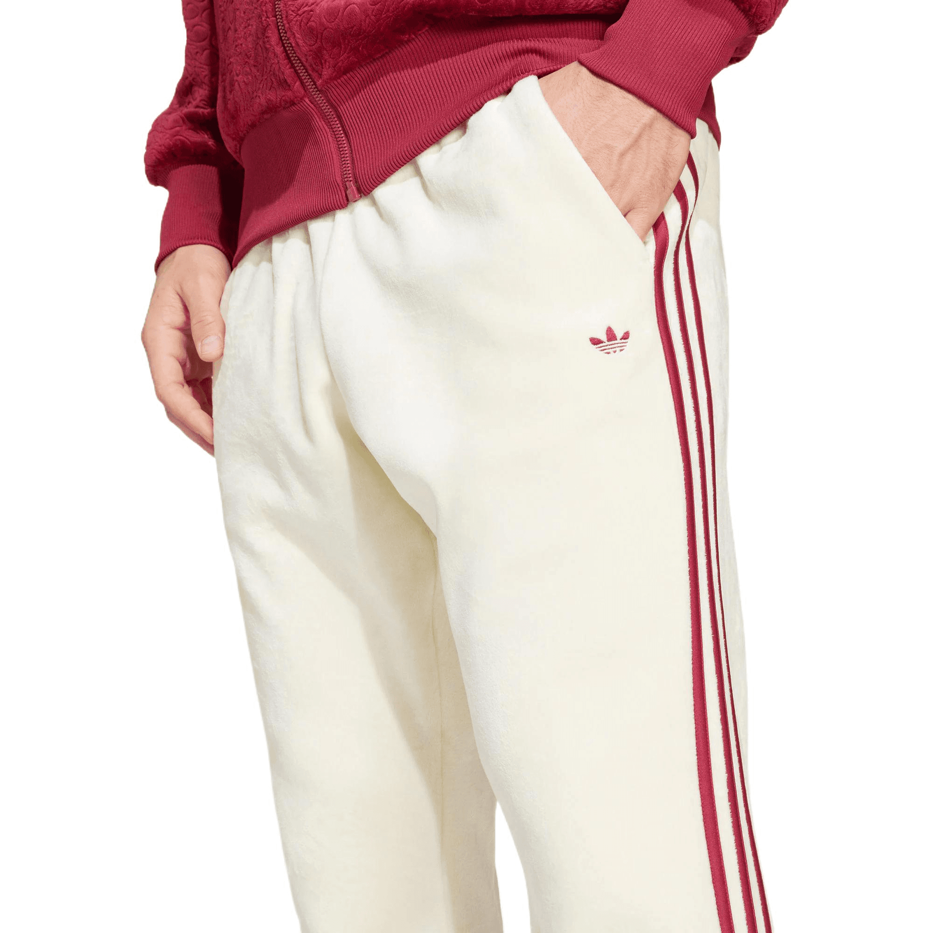 Штаны Adidas Originals Jude Bellingham Повседневные Штаны Мужские Айвори Белый - изображение 5