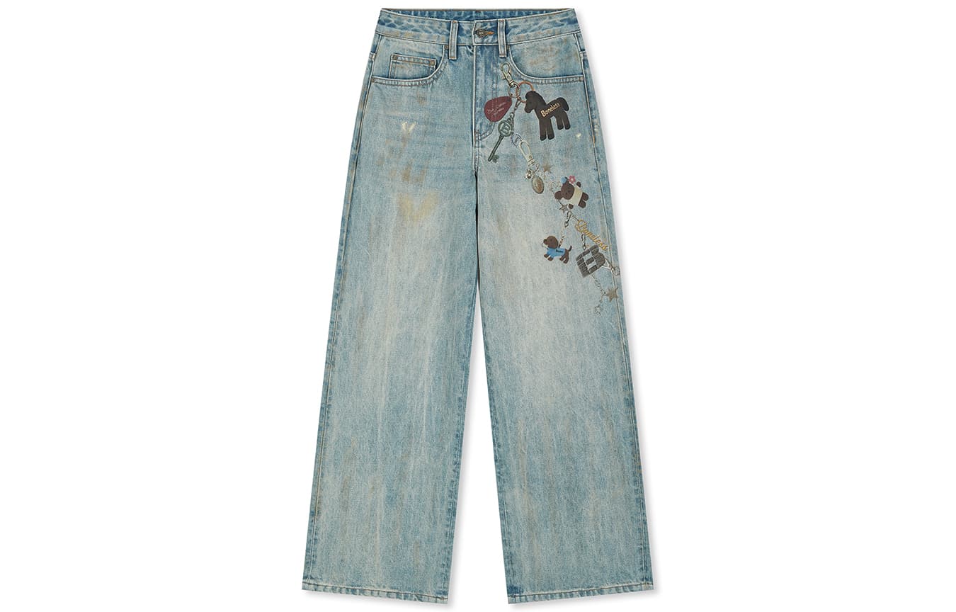 Джинсы BONELESS Cut Blue Women's Jeans BONELESS Cut Синие Женские Джинсы - изображение 1