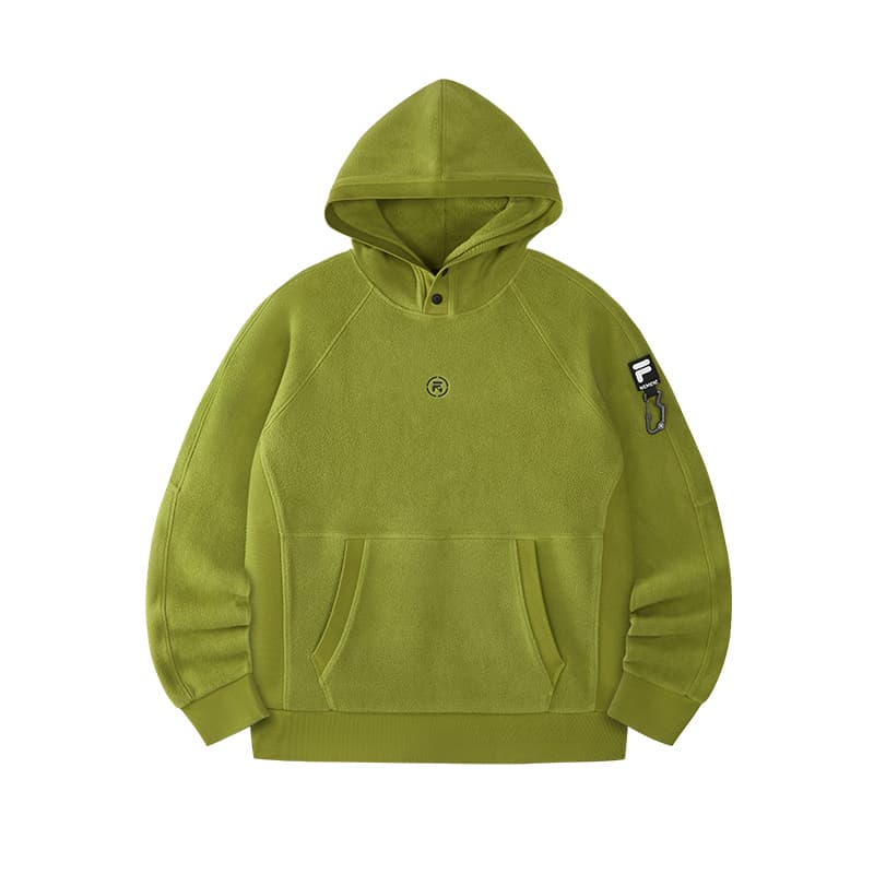 Худи FILA FUSION X NEMEN Худи Унисекс Фиолетовый Озерный Зеленый - изображение 1