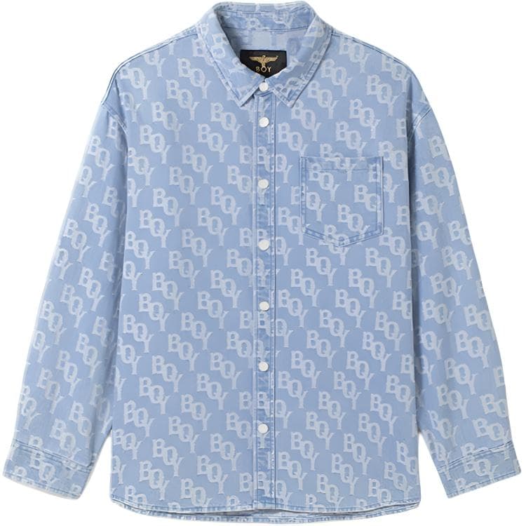 Рубашка BOY LONDON Blue Unisex Рубашки - изображение 1