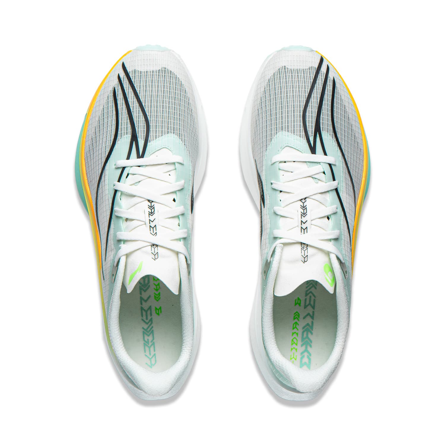 Кроссовки для бега Li-Ning Feidian 6 Challenger Дышащий Лоу-топы Повседневные кроссовки для бега Мужской Шампанский белый - изображение 4