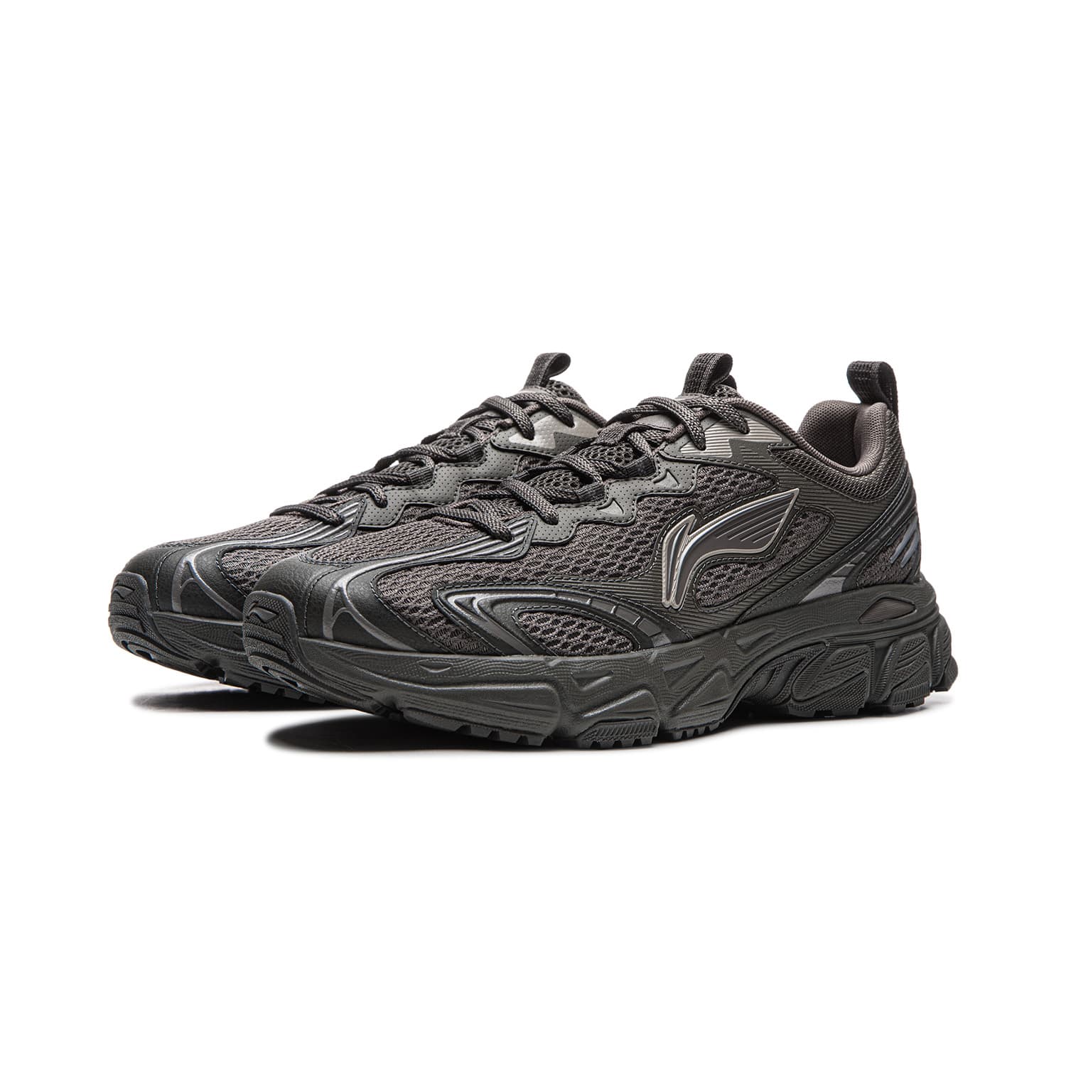 Кроссовки для бега Li NING Carefree V3 Дышащий визуально увеличивает рост Oтскок Low Топ Беговые кроссовки Мужской Серый - изображение 5