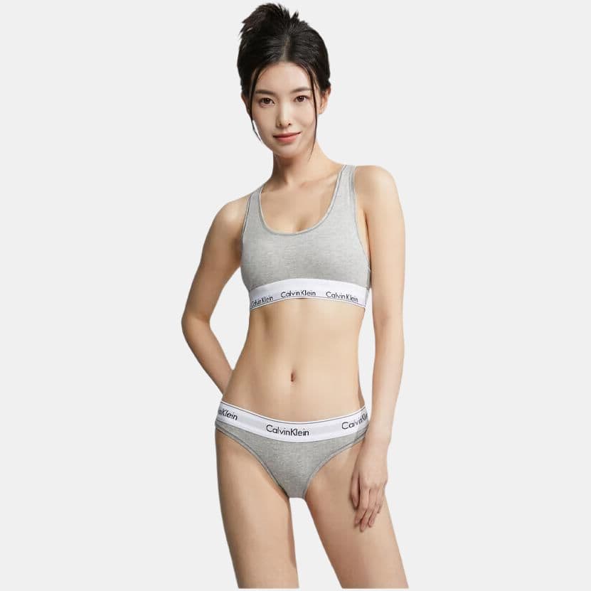 Трусы Calvin Klein Трусы Комплект Magic Цветы Женский Серый - изображение 2