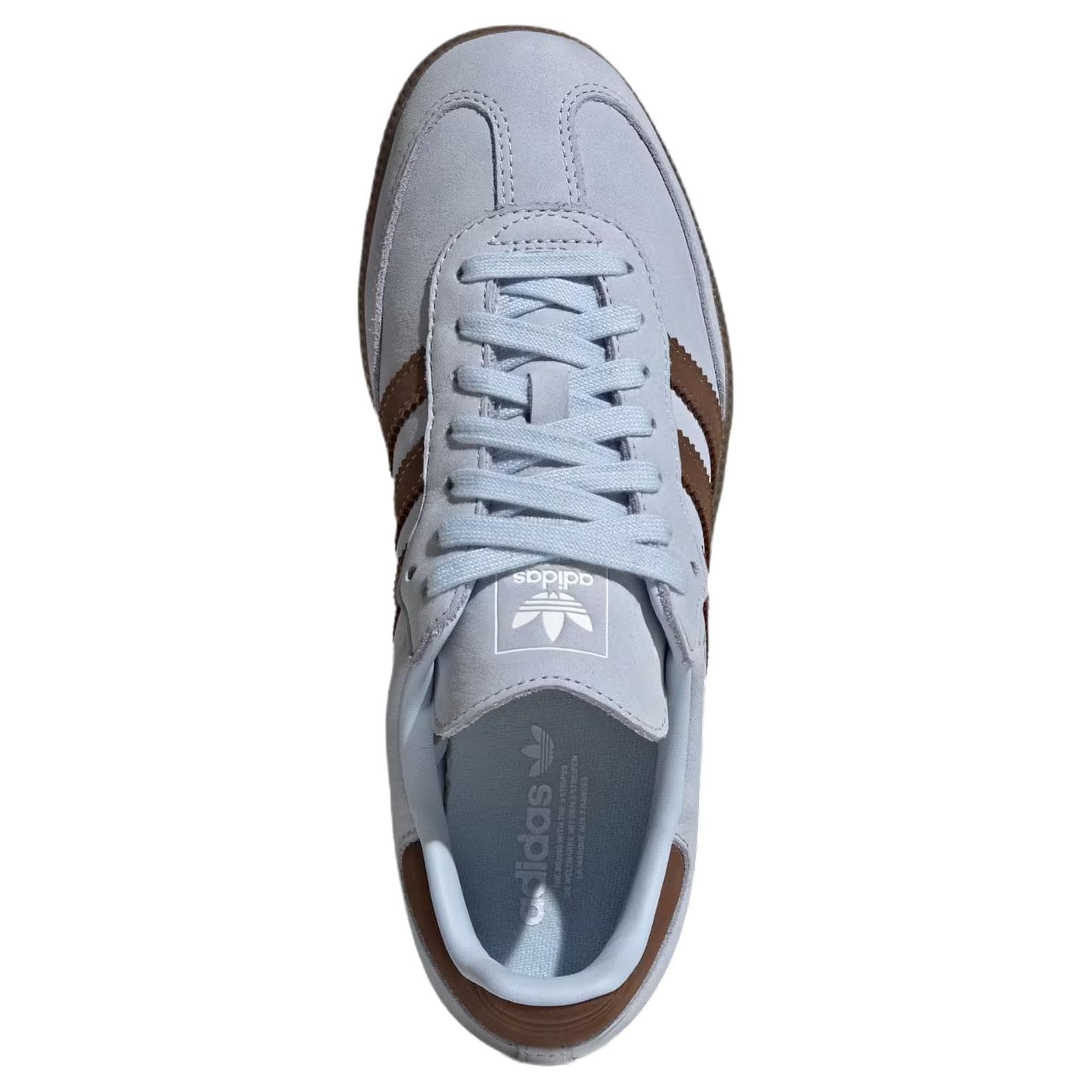 Кроссовки Adidas Originals Samba OG Кожа Кеды немецкой армии (GAT) Женские Лазурь далёкого неба - изображение 5