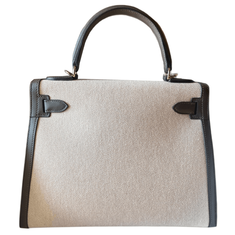 Сумка HERMES Kelly 28 SwiftToile H 28 4C Ecorce 14 Beige - изображение 2