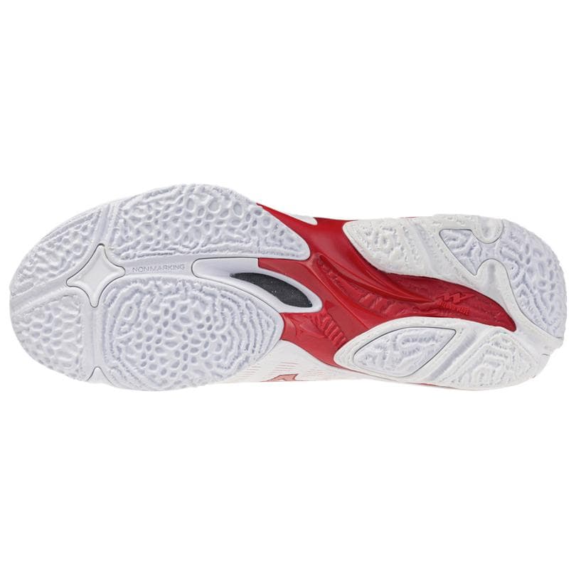 Кроссовки Mizuno Wave Lightning Волейбольные кроссовки Women's White Красный - изображение 4