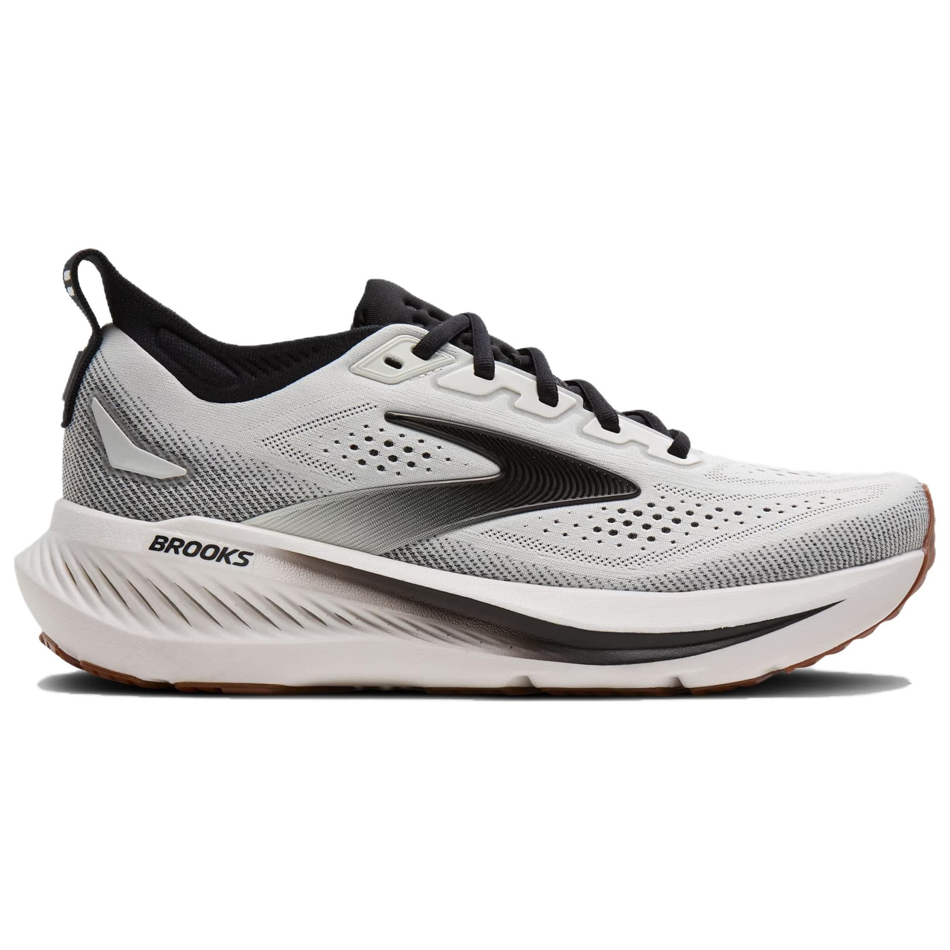 Кроссовки для бега Brooks GLYCERIN 23 Мягкий и Комфортный Баланс Дышащие Беговые Кроссовки Мужские Черно-Белые - изображение 2