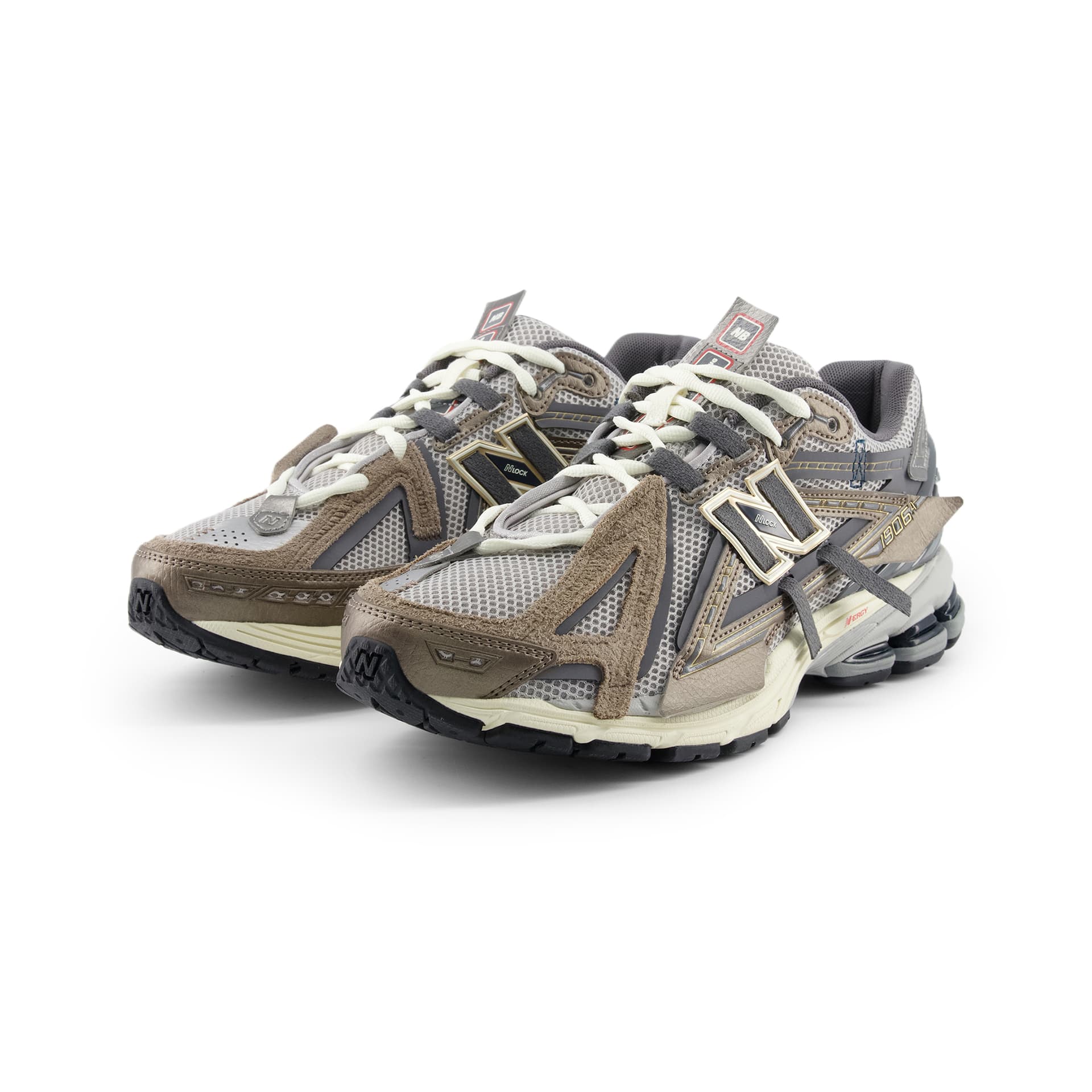 Кроссовки New Balance 1906 Дышащий Low Топ Массивные кроссовки Унисекс - изображение 3