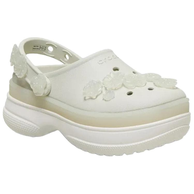 Сабо Crocs Классический Sabo Burst Of Цветы Женские Резиновые Экрю - изображение 3
