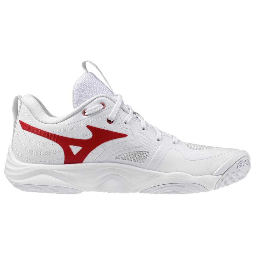 Кроссовки Mizuno WAVE MOMENTUM ELITE Поддержка Волейбольные кроссовки Women's White Красный - изображение 2