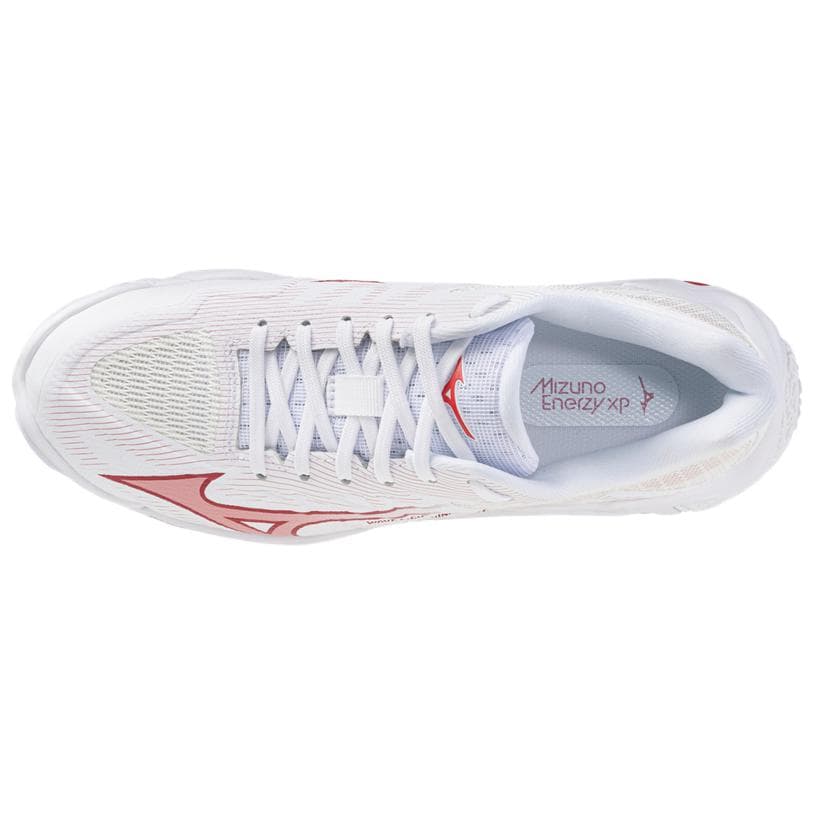Кроссовки Mizuno Wave Lightning Волейбольные кроссовки Women's White Красный - изображение 3