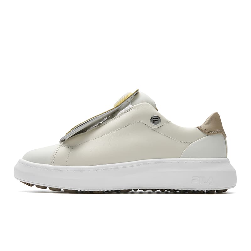 Кроссовки для гольфа FILA GF 1911 Trainer Амортизация Износостойкая Низкая Обувь для гольфа Женская Тофу Белая - изображение 1