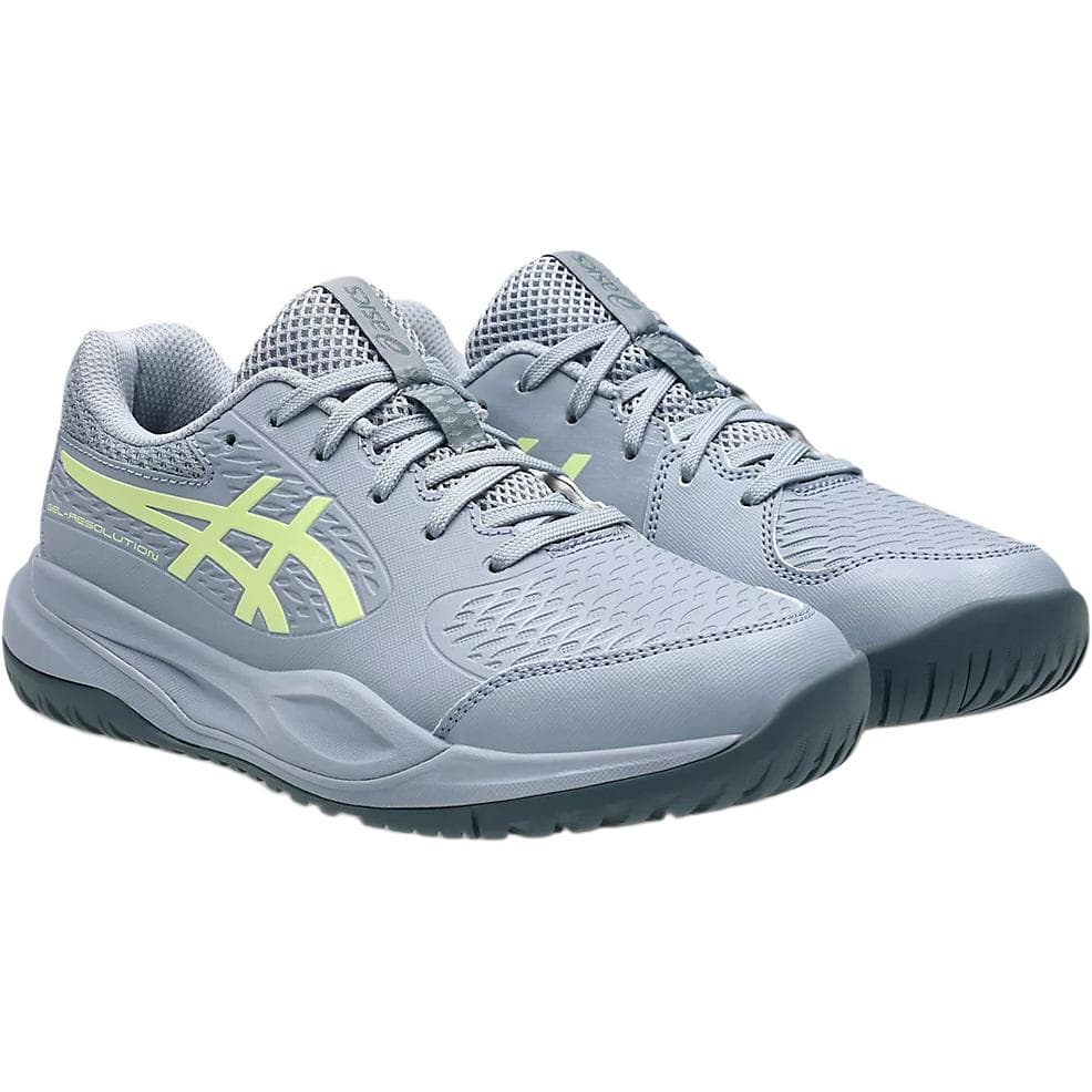 Asics Gel Resolution X Low Топ Тренировочные Кроссовки Серый Синий Детские - изображение 2