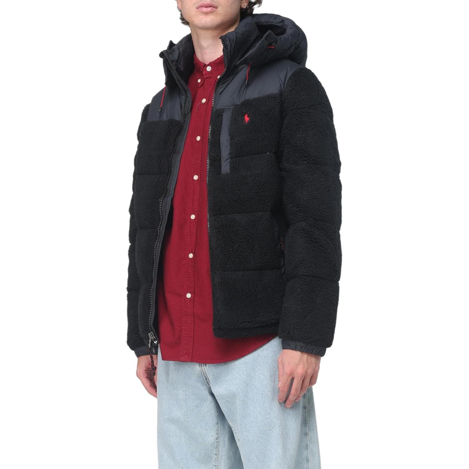 Зимняя куртка Polo Ralph Lauren Мужской пуховик черного цвета - изображение 4