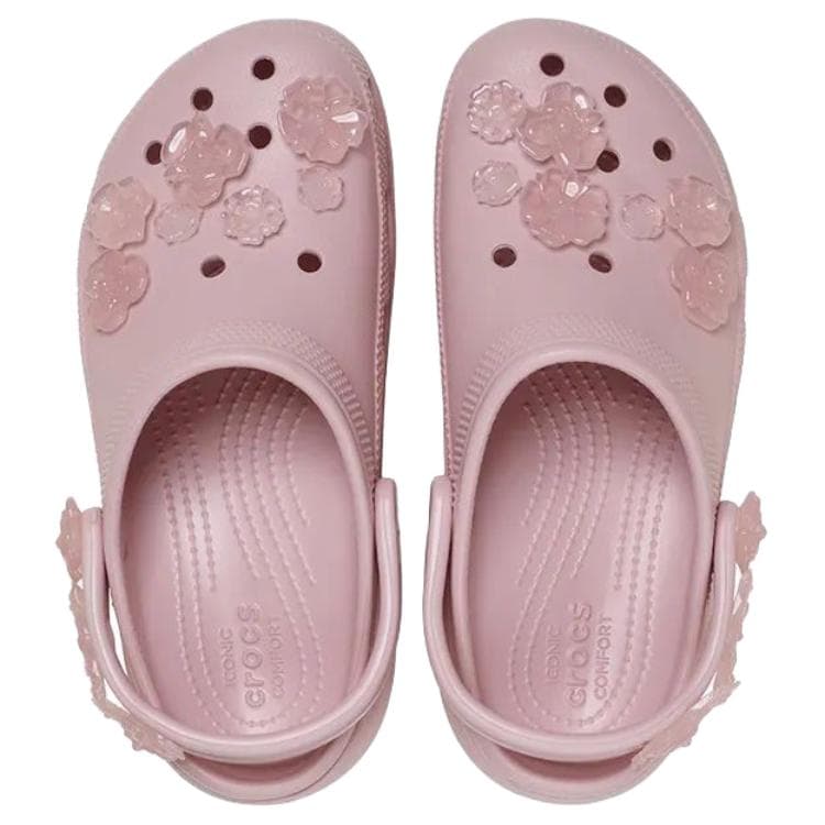 Сабо Crocs Классический Облако Burst Of Цветы Сабо из Резины Женские Розовые - изображение 5