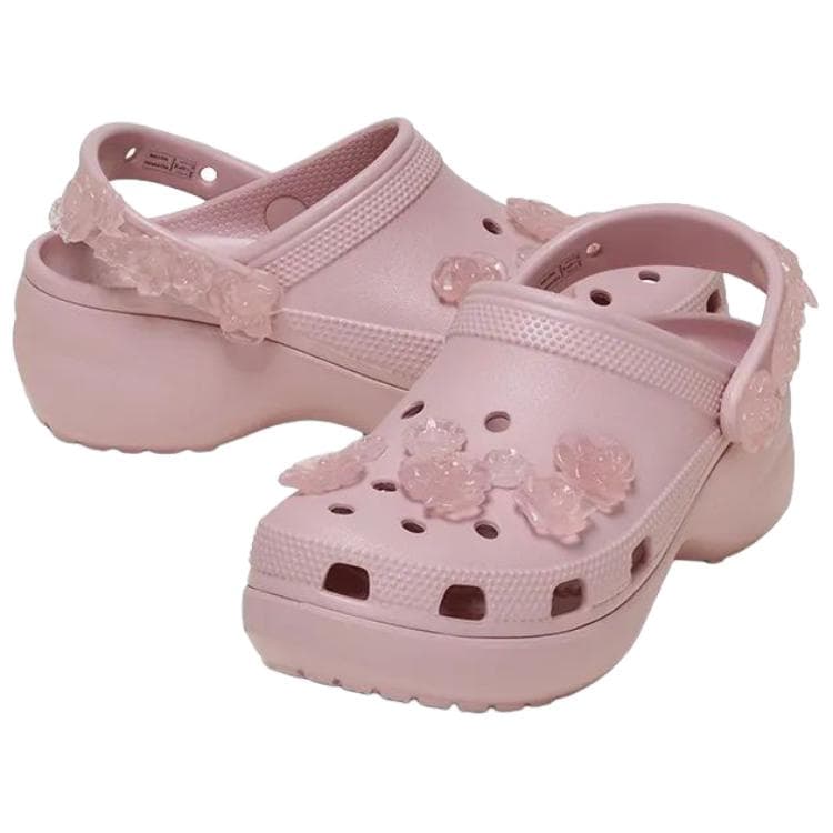 Сабо Crocs Классический Облако Burst Of Цветы Сабо из Резины Женские Розовые - изображение 4