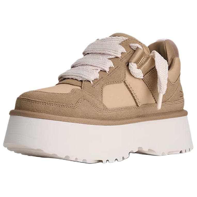 Кроссовки UGG Astromel Merlin Спилок Коровья Низкий Топ Повседневная Обувь Женская Горчичный - изображение 3